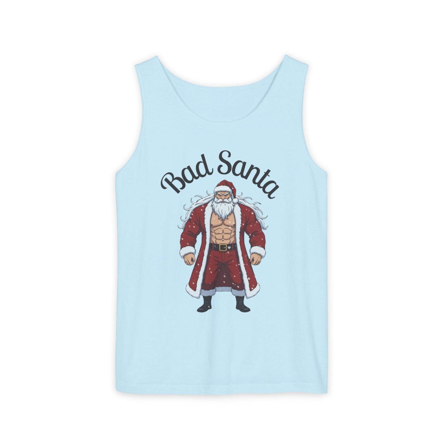Bad Santa Workout Tank Top — Funny Christmas Gym Tank for Holiday Fitness