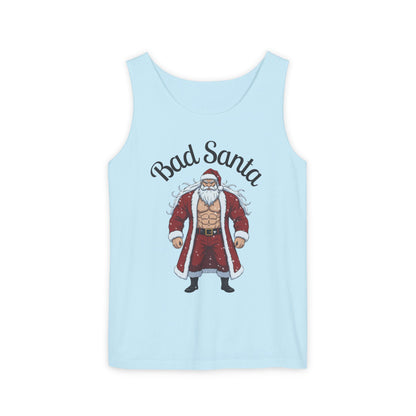 Bad Santa Workout Tank Top — Funny Christmas Gym Tank for Holiday Fitness