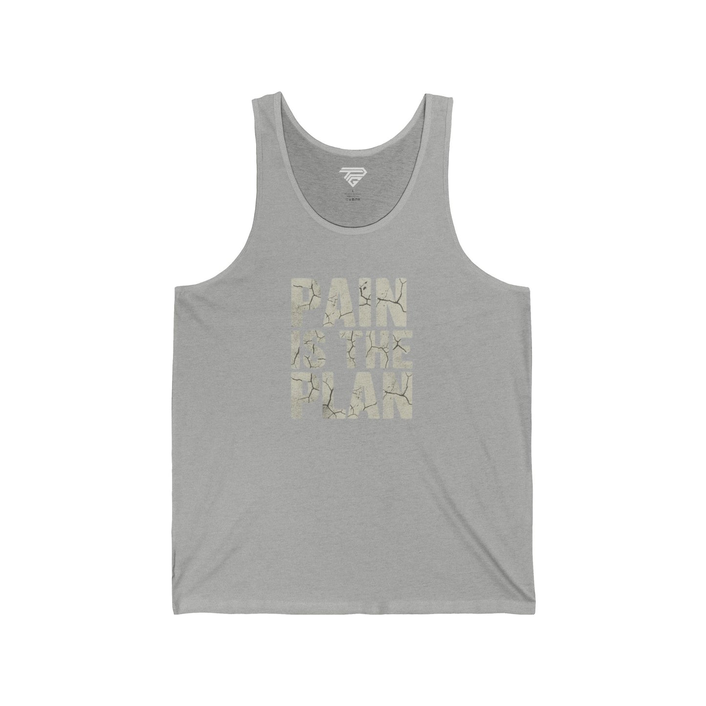 Pain Is The Plan Tank Top — Motivational Fitness Workout Jersey Tank