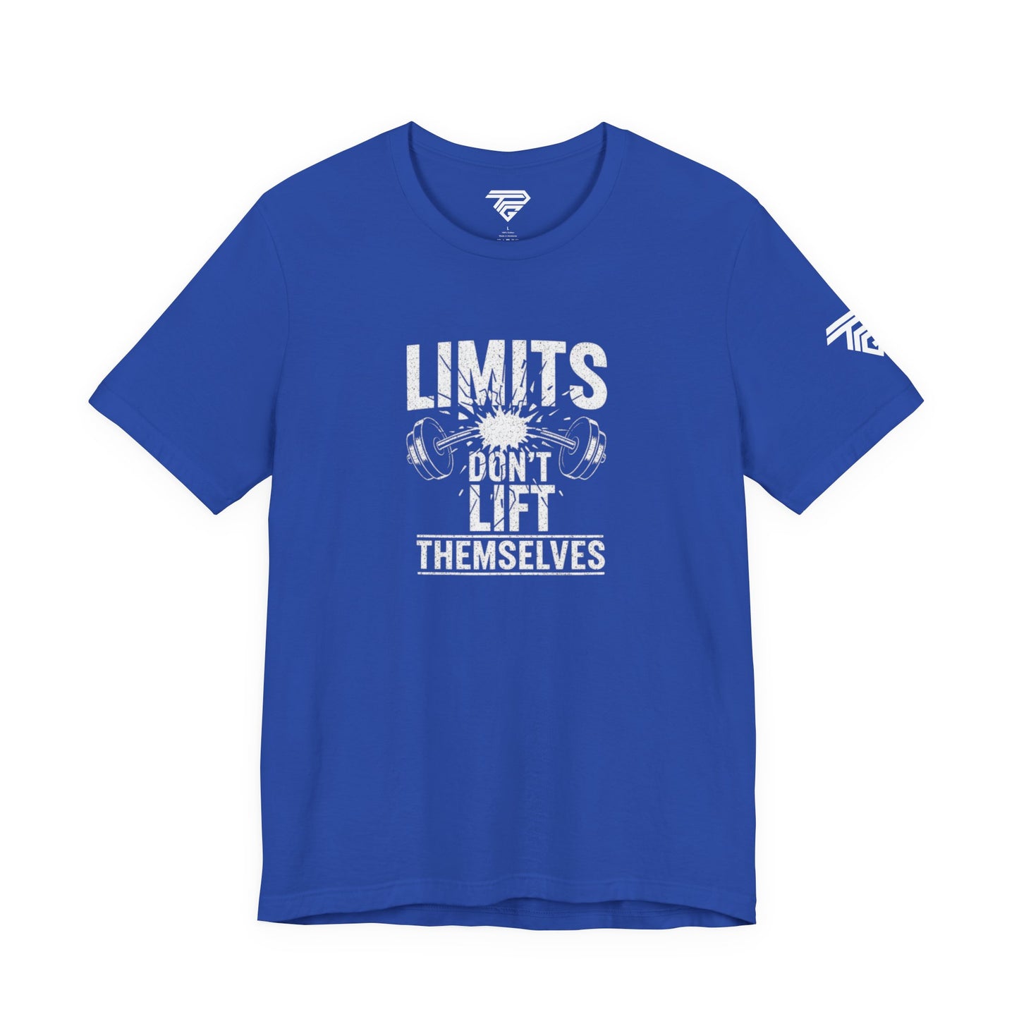 Gym Motivation T-Shirt – “Limits Don’t Lift Themselves” Fitness Tee
