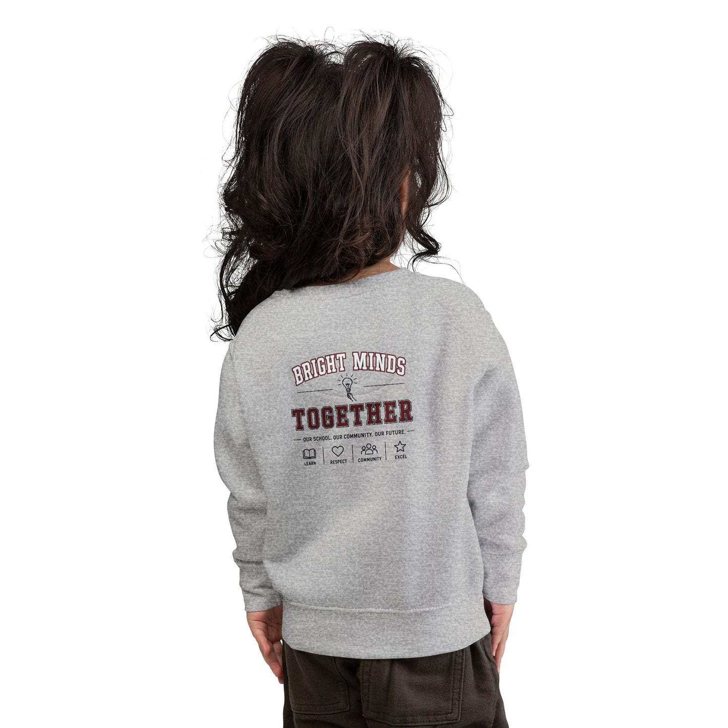 Bright Acres Learning Academy Toddler Sweatshirt — Inspire Learn Grow Logo Crew