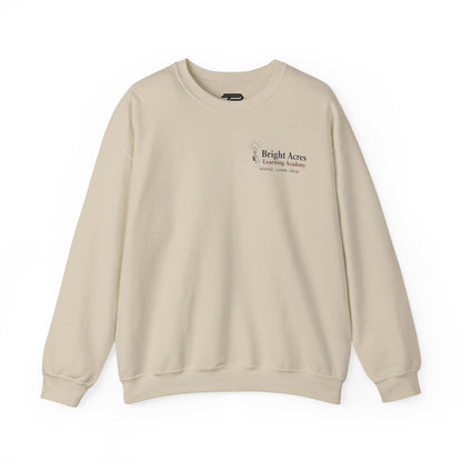 Bright Acres Bright Minds Together Classic Adult Crewneck — Sand, front