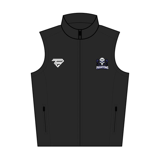 Phantoms Embroidered Men's Soft Shell Vest