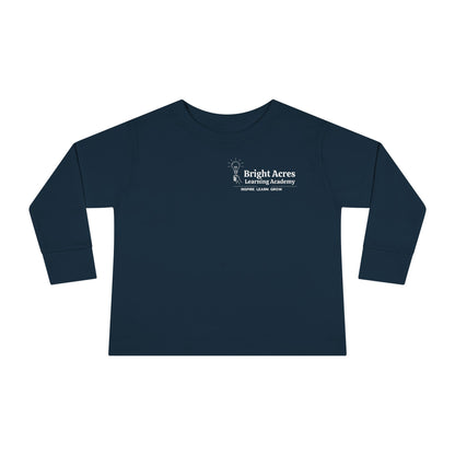 Bright Acres Bright Minds Together Toddler Long Sleeve — Navy, front