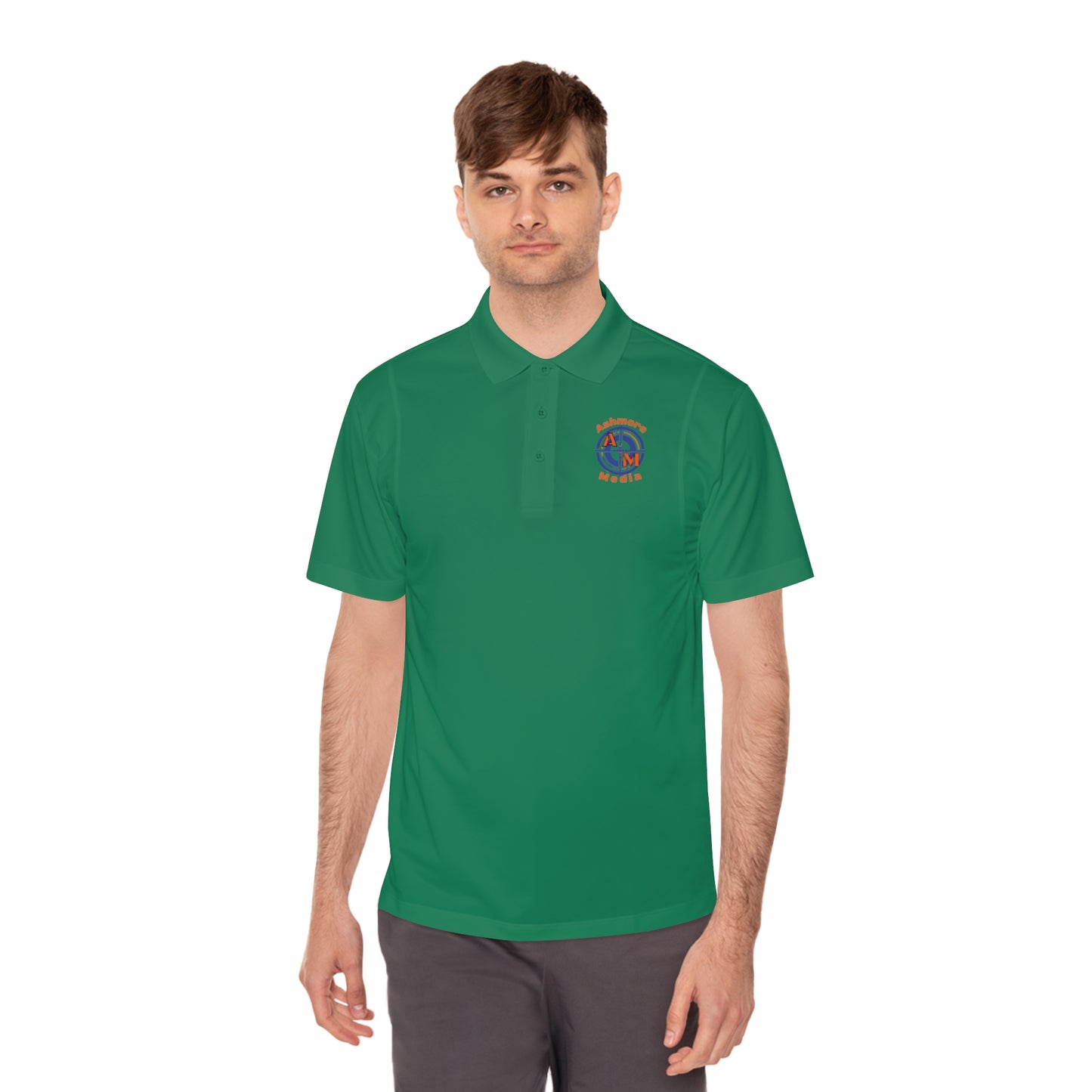 Ashmore's Media Logo Men's Sport Polo Shirt