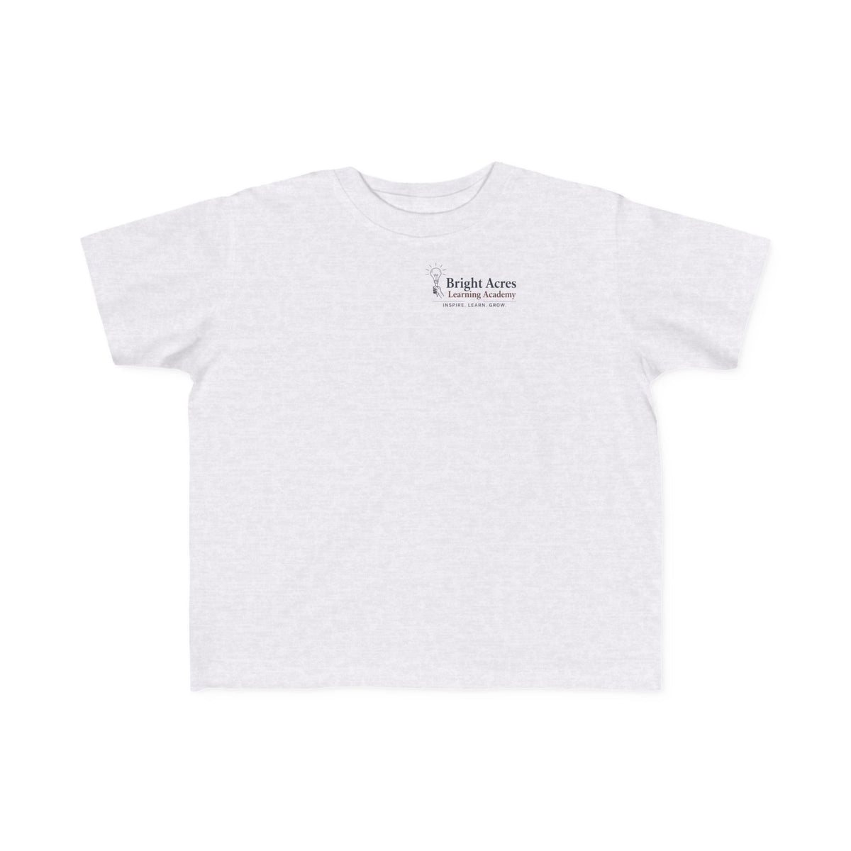 Bright Acres Little Minds Bright Futures Toddler Tee — Ash, front