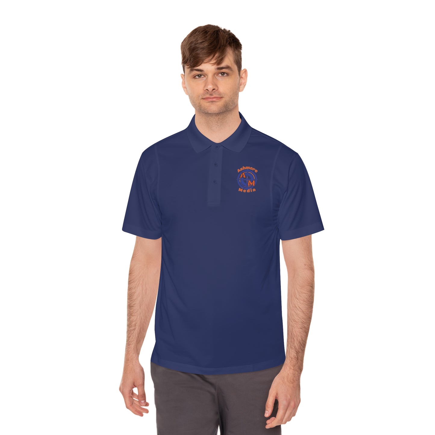 Ashmore's Media Logo Men's Sport Polo Shirt