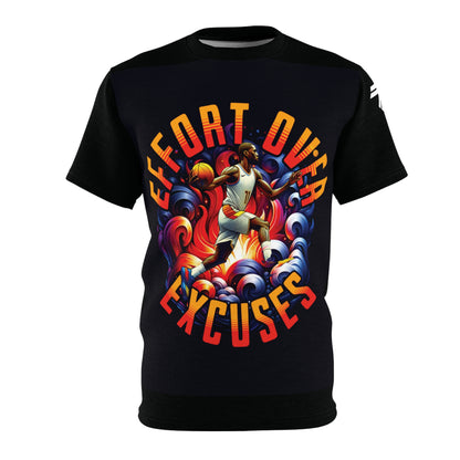 Effort Over Excuses Unisex Tee, Basketball Throwback
