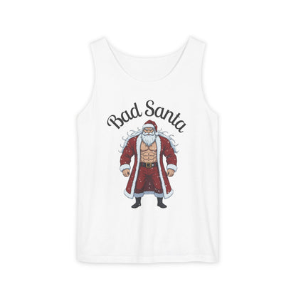 Bad Santa Workout Tank Top — Funny Christmas Gym Tank for Holiday Fitness