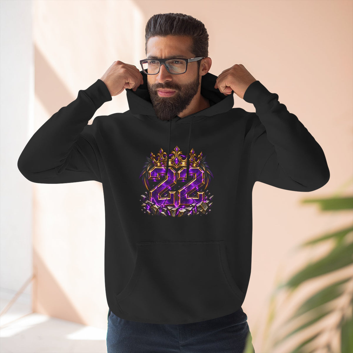 22nd Birthday Crown Graphic Hoodie