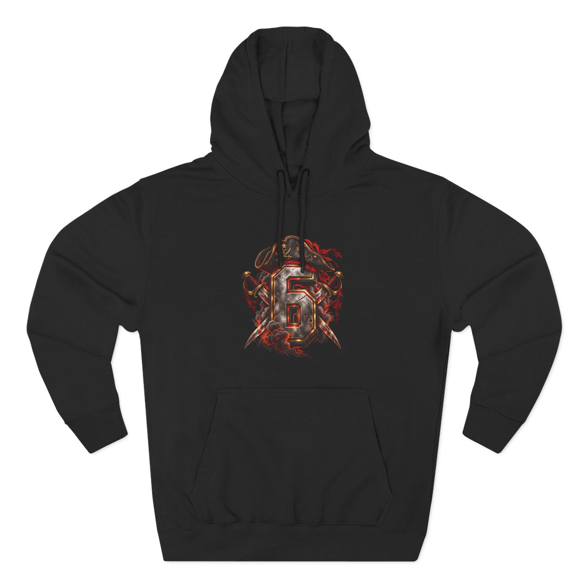 Scarlet Corsair 6 Football Hoodie
