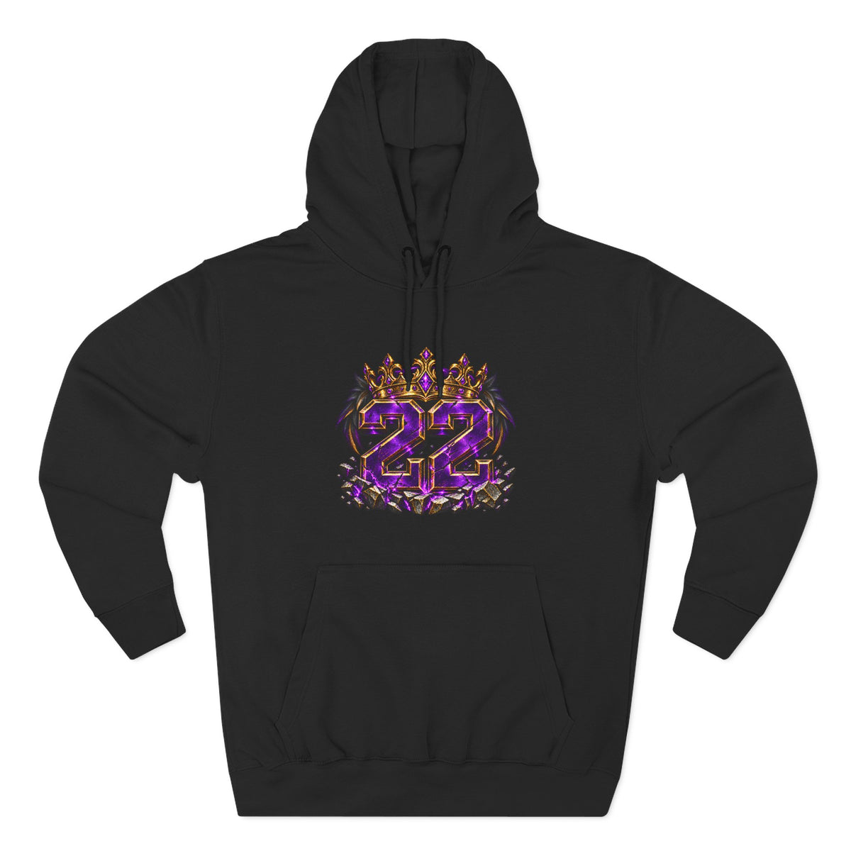 22nd Birthday Crown Graphic Hoodie