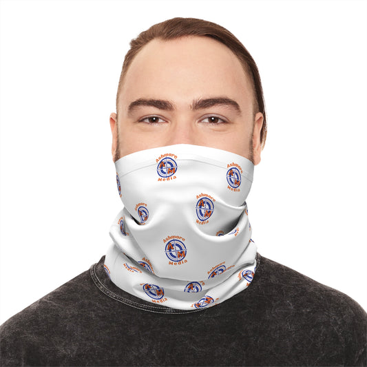 Ashmore Media White Logo Neck Gaiter