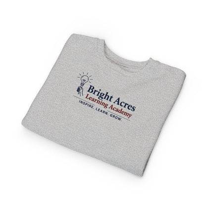 Bright Acres Learning Academy Toddler Sweatshirt — Inspire Learn Grow Logo Crew