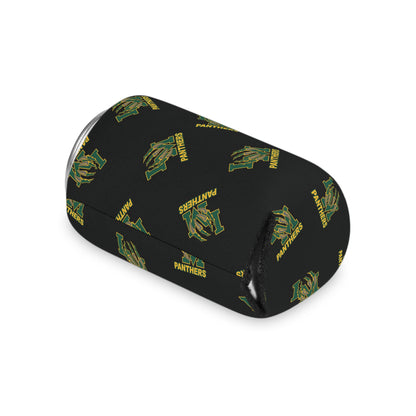 Panthers Logo Can Cooler — Black Team Pattern Beverage Koozie (Game Day for Parents)