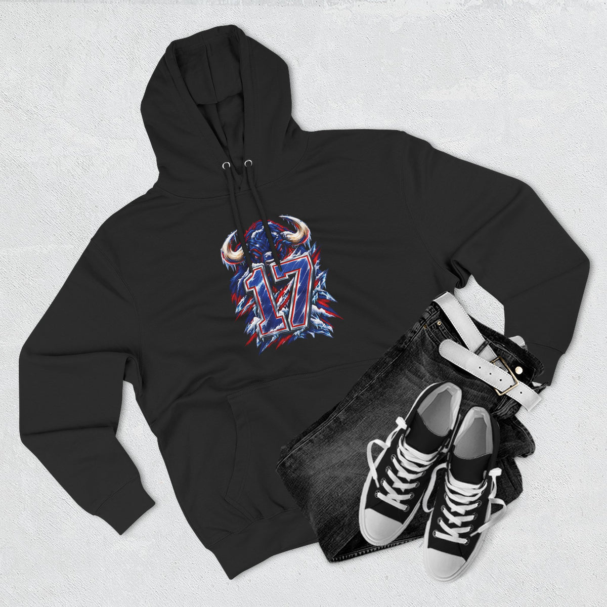 Blue Thunder 17 Football Hoodie