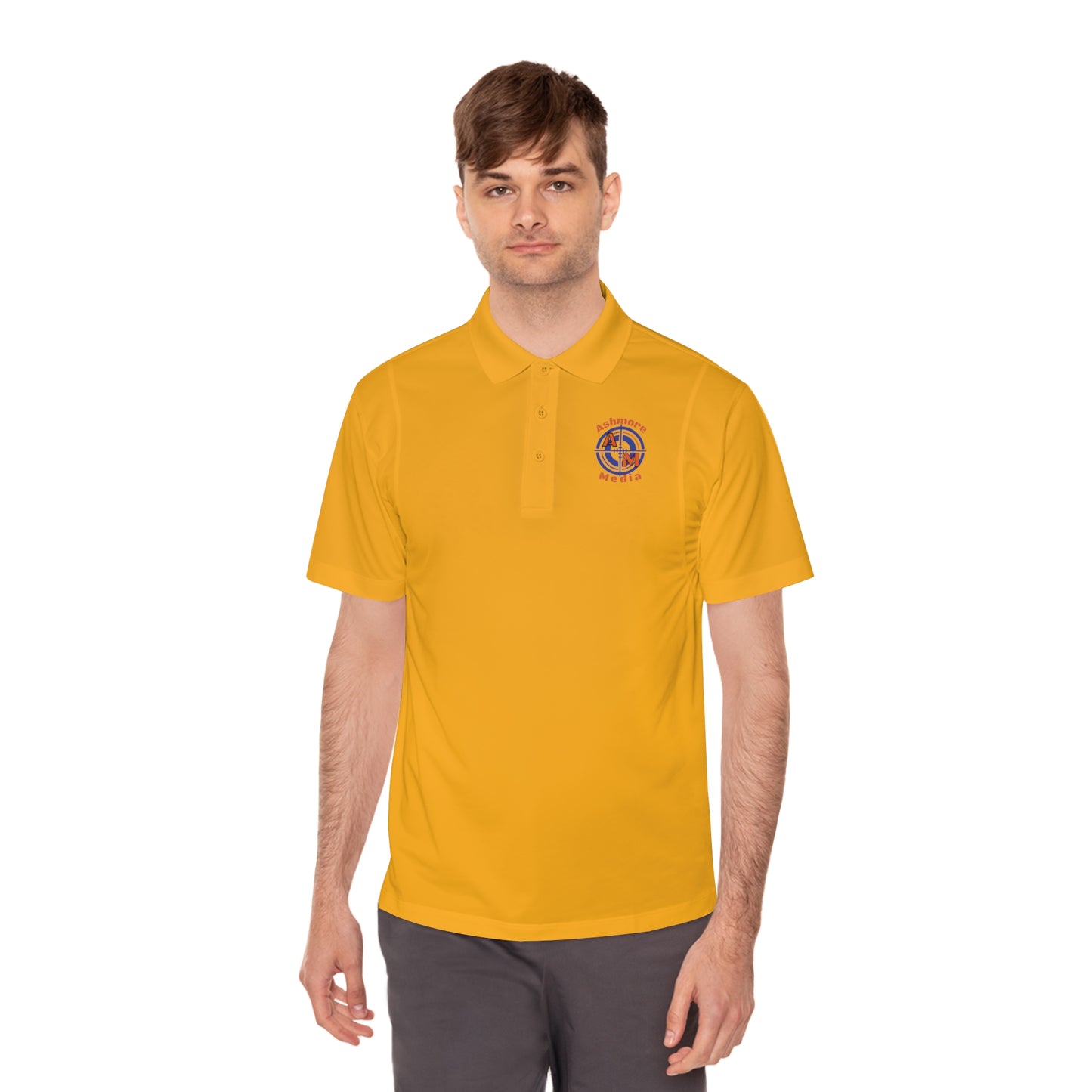 Ashmore's Media Logo Men's Sport Polo Shirt
