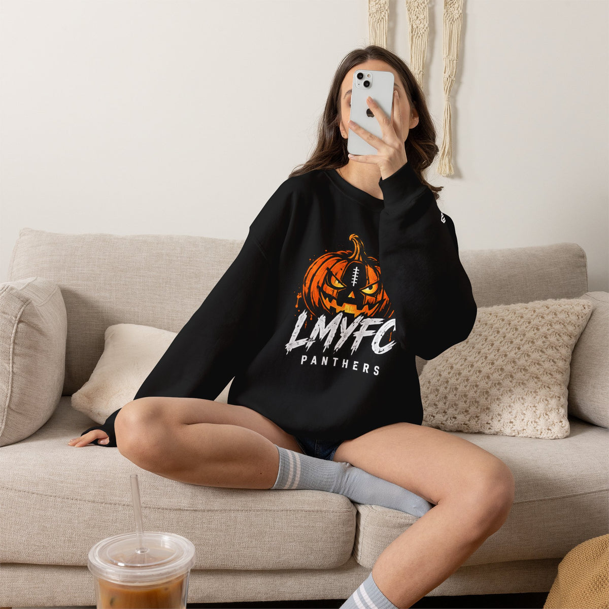 Little Miami Panther Pumpkin Halloween Crewneck