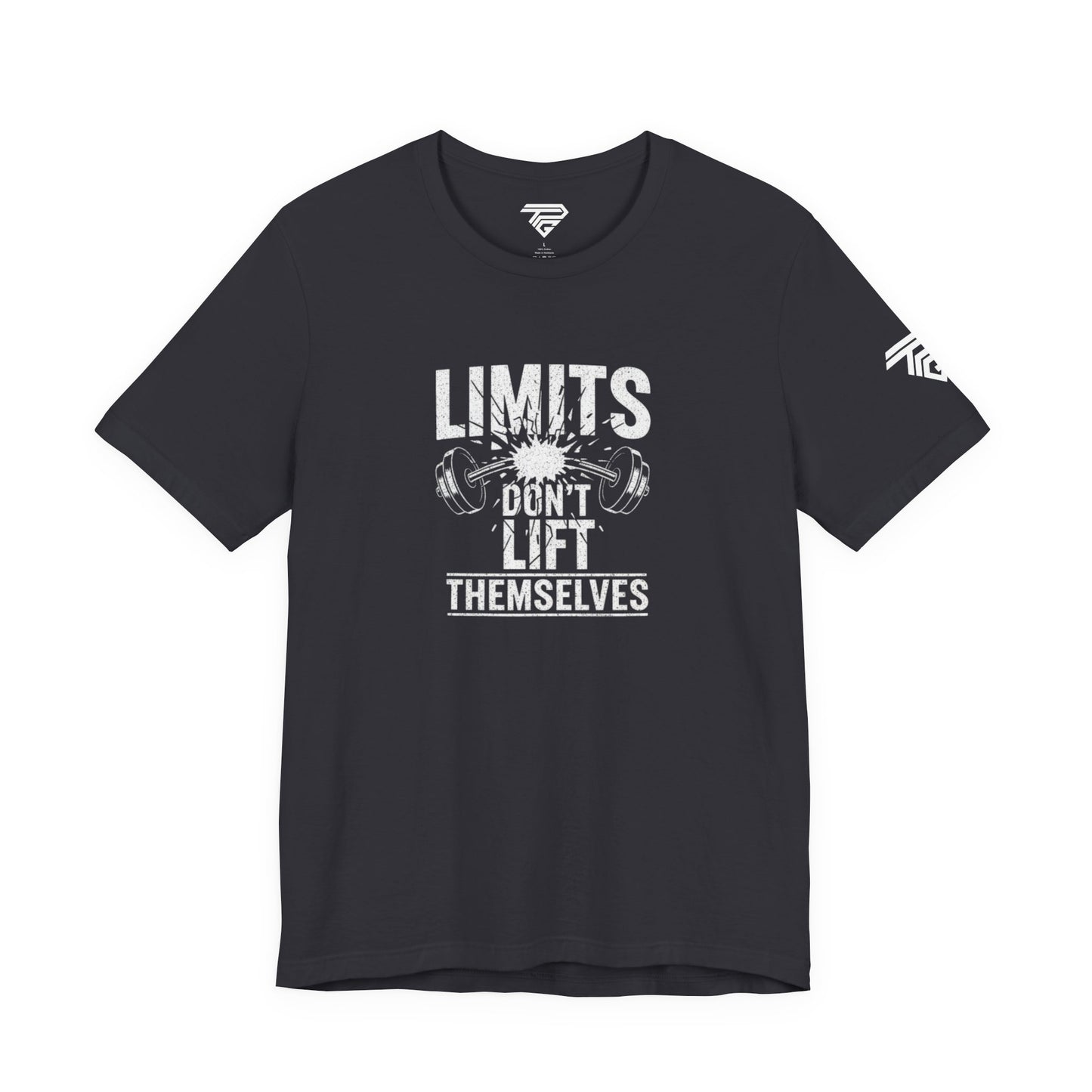 Gym Motivation T-Shirt – “Limits Don’t Lift Themselves” Fitness Tee
