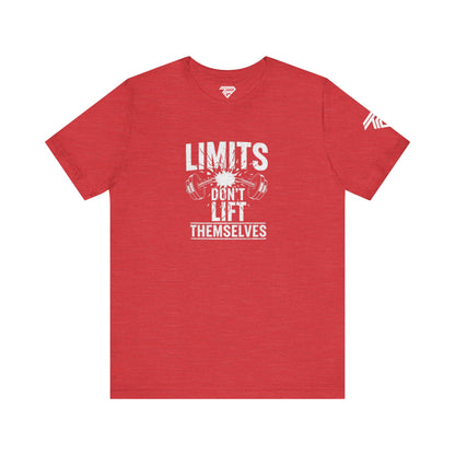 Gym Motivation T-Shirt – “Limits Don’t Lift Themselves” Fitness Tee