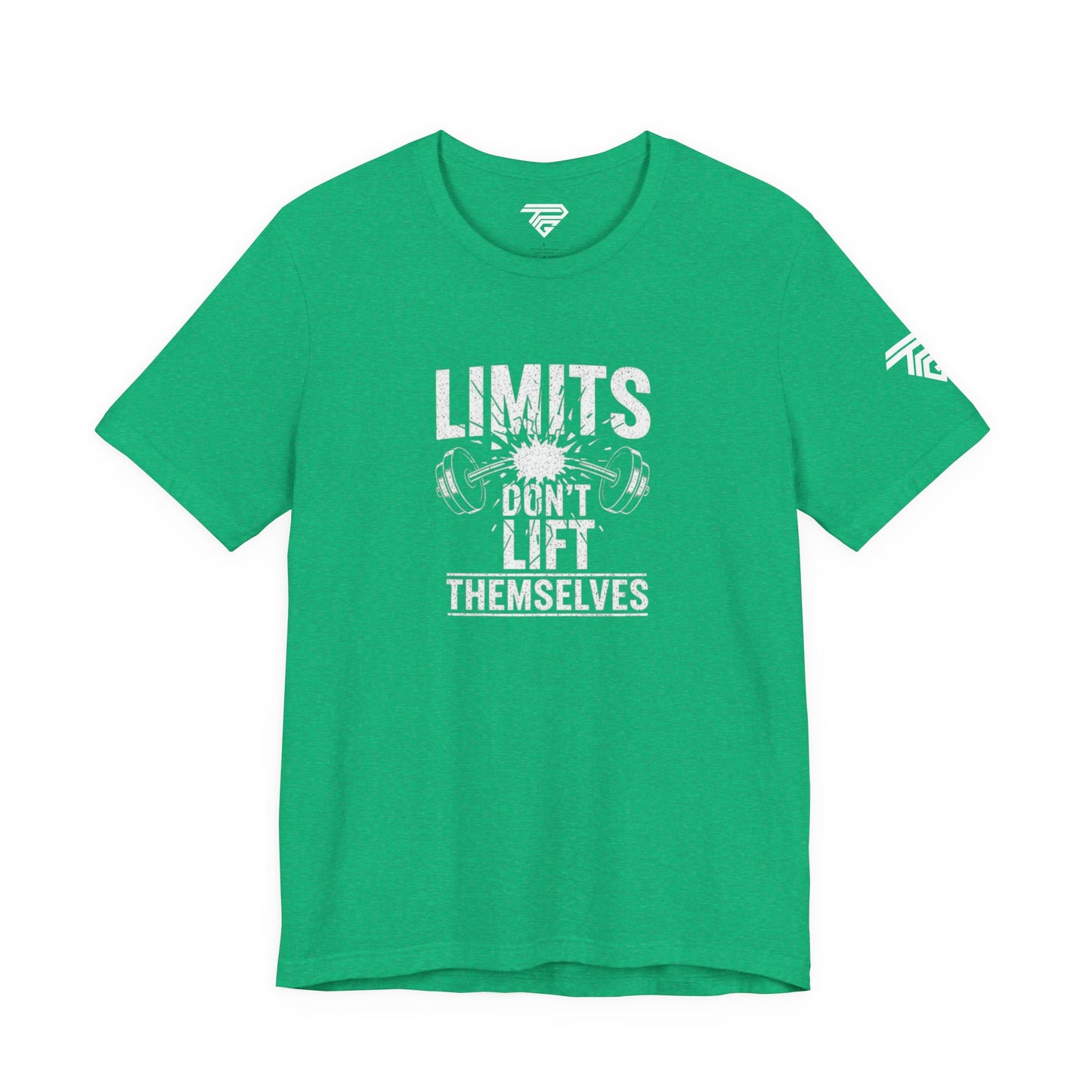 Gym Motivation T-Shirt – “Limits Don’t Lift Themselves” Fitness Tee