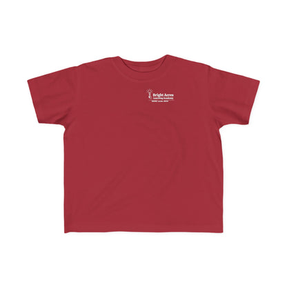 Bright Acres Bright Minds Together Toddler Tee — Garnet, front
