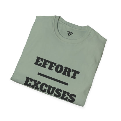 Motivational Unisex T-Shirt - 'Effort = Excuses'