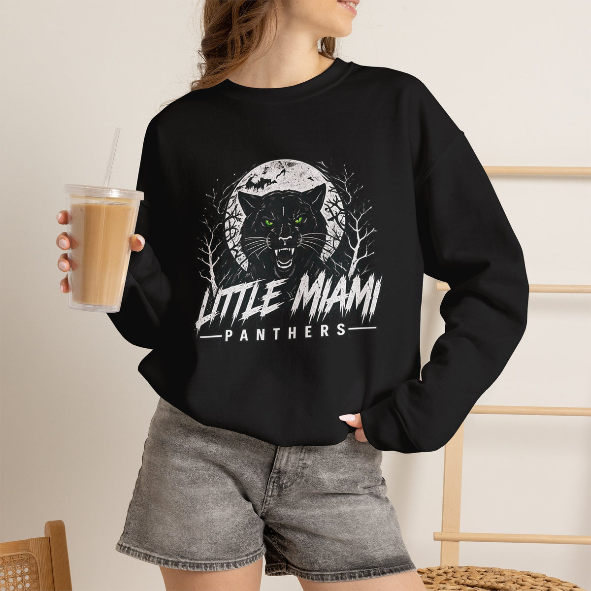 Little Miami Midnight Panther Halloween Crewneck